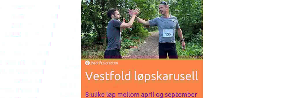 Vestfold Løpskarusell 9. april - 17. sep 2025